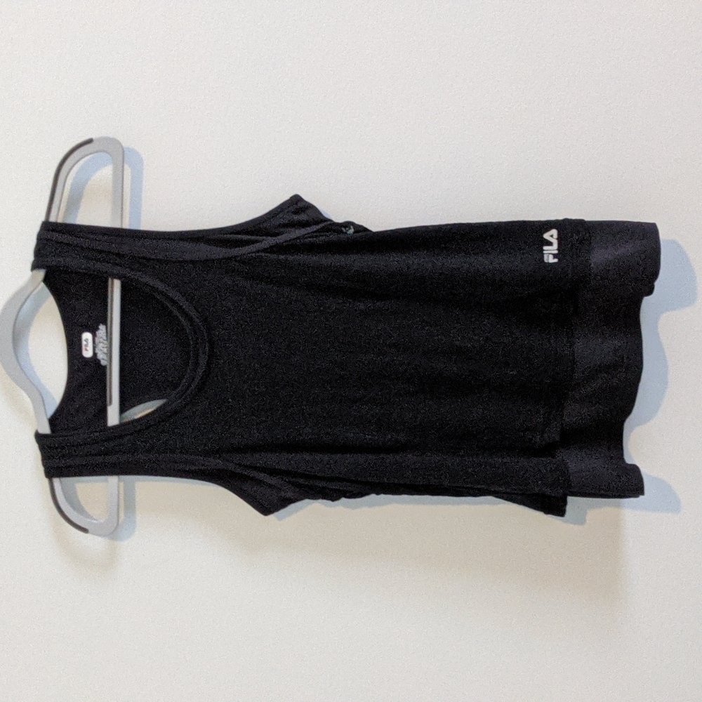 Fila Sport women black razorback tank top size L